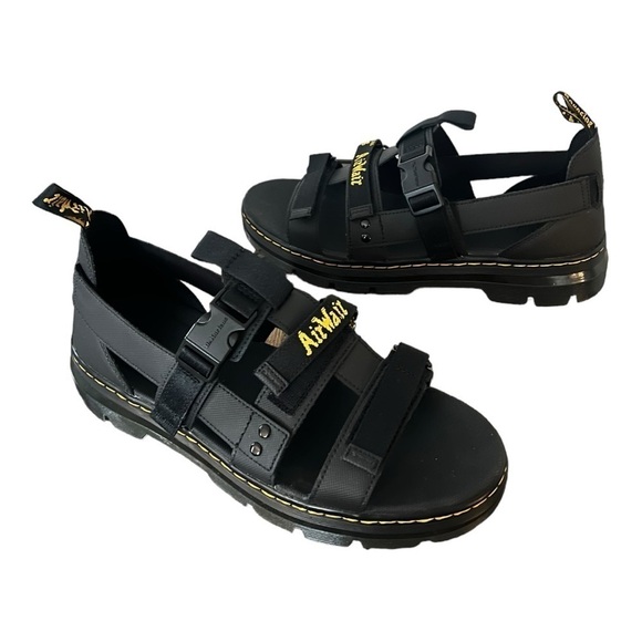DR. MARTENS @ Pearson Webbing Sandal Black Size 13 NEW main image 5